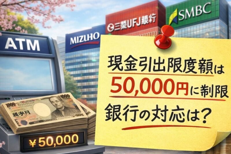 2026年ATM利用改革がついに開始｜1日の新しい現金上限と主要銀行の対応を解説