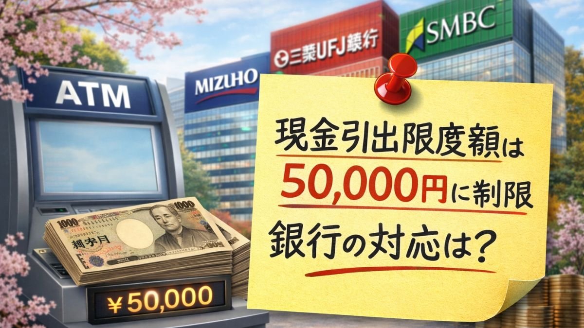 2026年ATM利用改革がついに開始｜1日の新しい現金上限と主要銀行の対応を解説