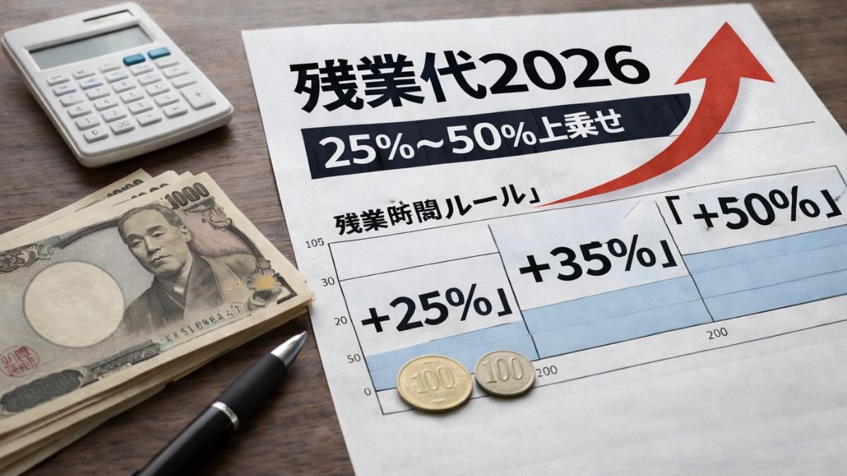 2026年の残業代が大きく変わる｜基本給に25〜50％上乗せの新ルール開始