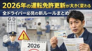 2026年の運転免許更新が大きく変わる｜全ドライバー必見の新ルールまとめ