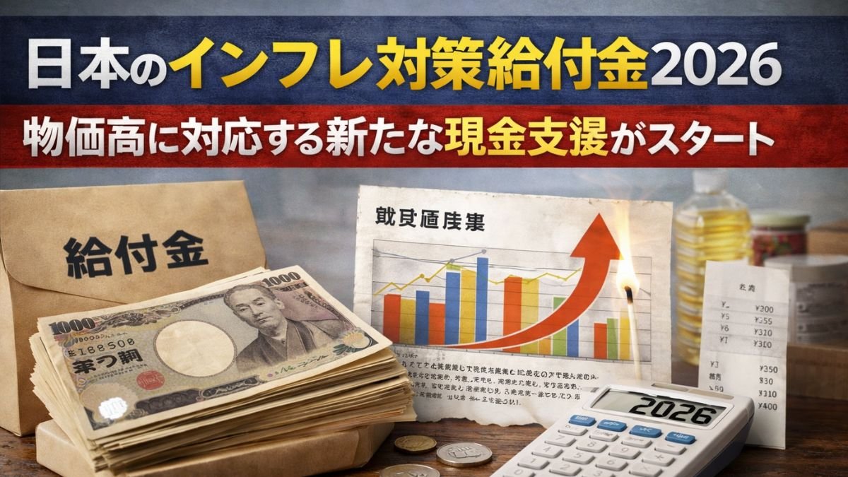 日本のインフレ対策給付金2026｜物価高に対応する新たな現金支援がスタート
