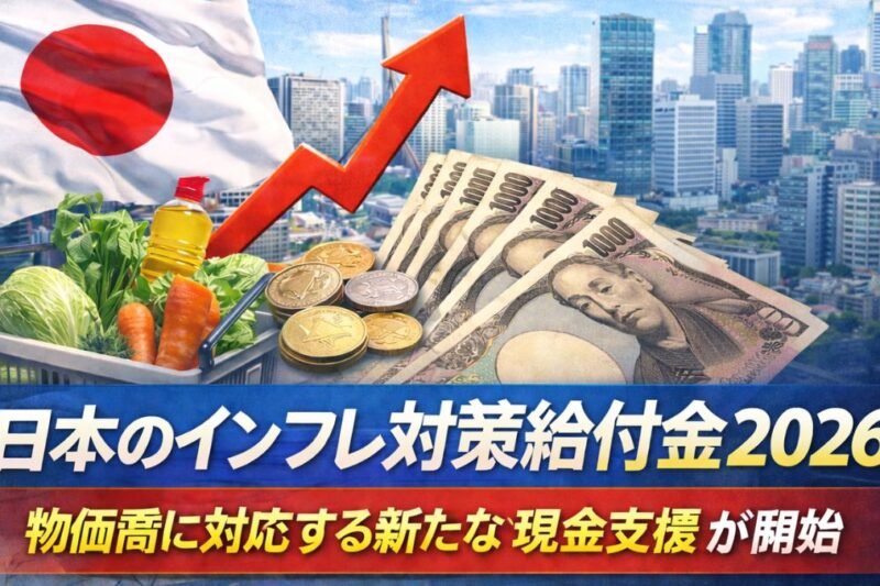 日本のインフレ対策給付金2026｜物価高に対応する新たな現金支援が開始