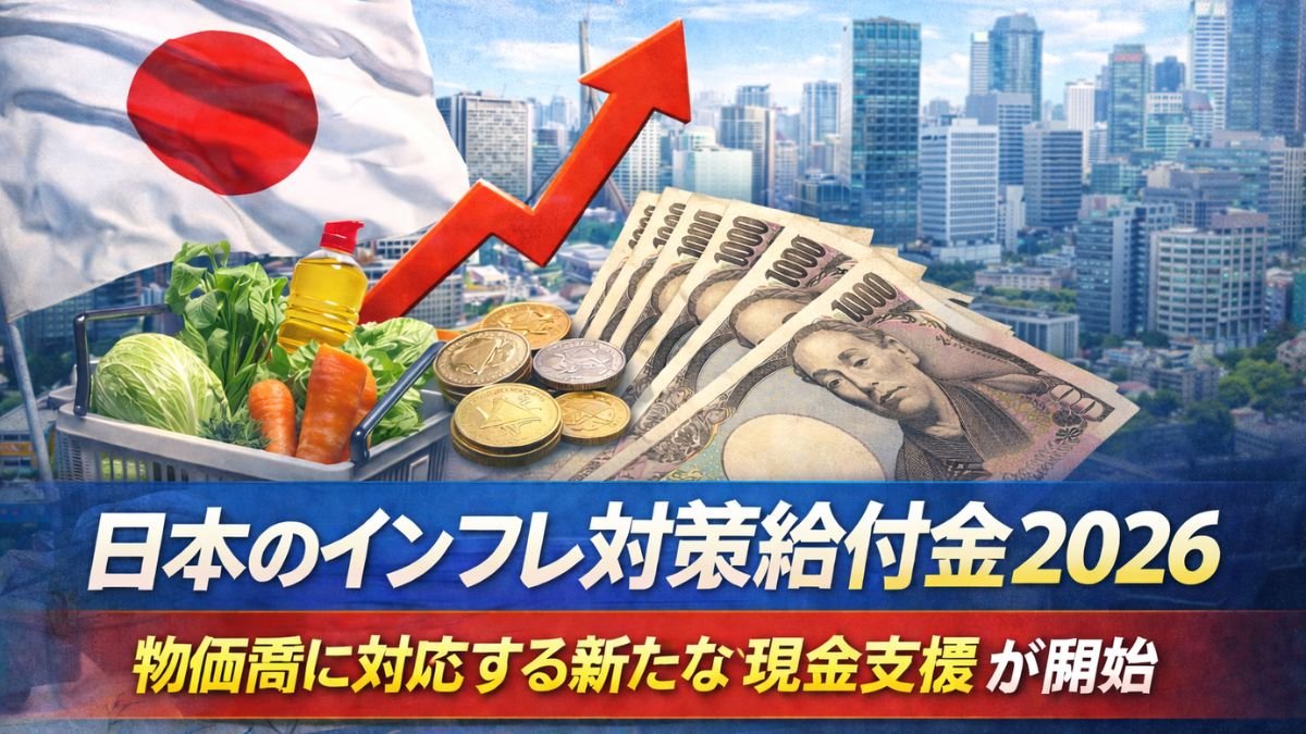 日本のインフレ対策給付金2026｜物価高に対応する新たな現金支援が開始