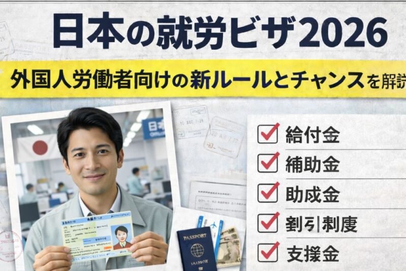 日本の就労ビザ2026｜外国人労働者向けの新ルールとチャンスを解説