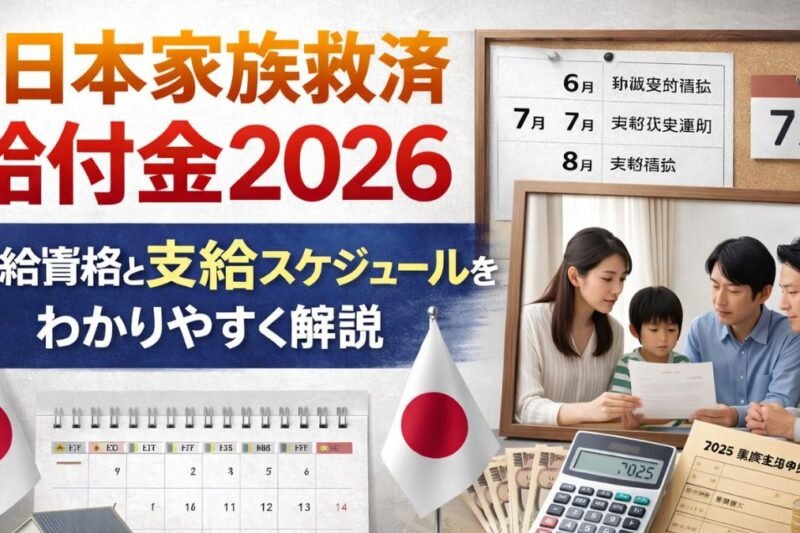 日本家族救済給付金2026速報｜受給資格と支給スケジュールをわかりやすく解説